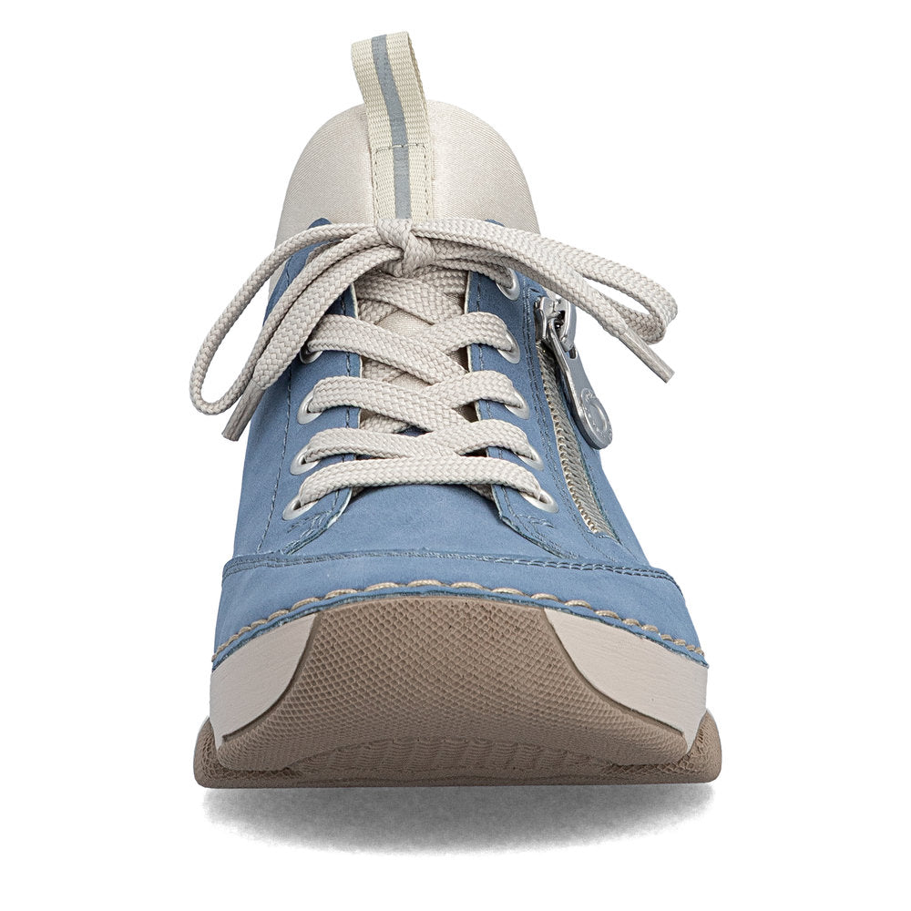 Rieker Ladies Faux Lace Stretch Back Casual Shoe