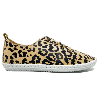 Lunar St Ives Ladies Ocelot Print Casual Shoe