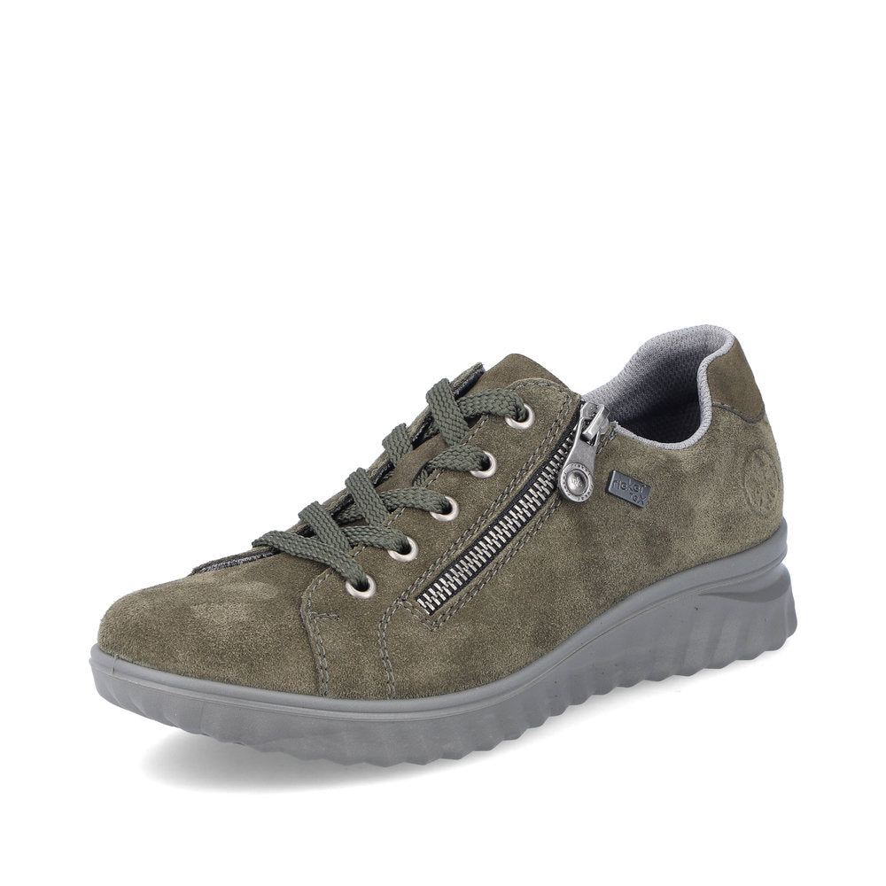 Rieker Ladies Tex Lined Zip Side Lace Up