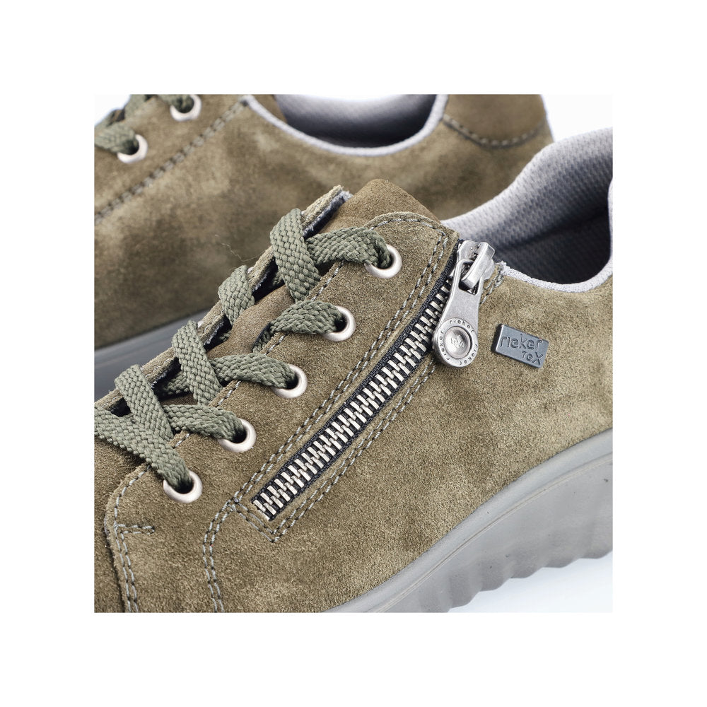 Rieker Ladies Tex Lined Zip Side Lace Up
