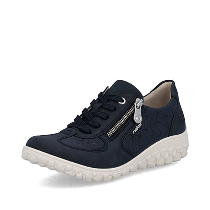 Rieker Ladies Wide Fit Stretch Fabric Casual Shoe