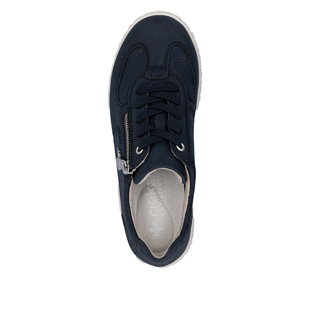 Rieker Ladies Wide Fit Stretch Fabric Casual Shoe