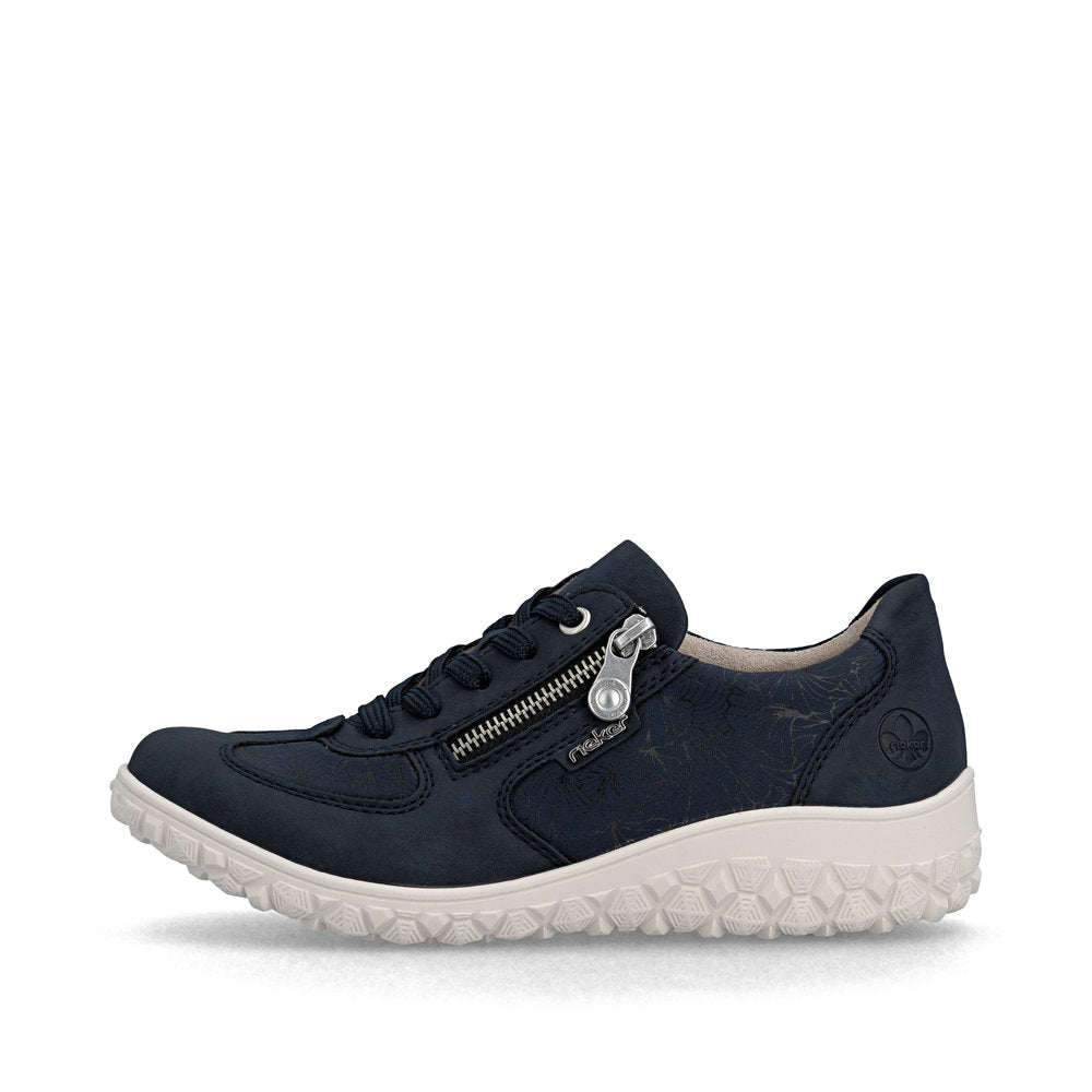 Rieker Ladies Wide Fit Stretch Fabric Casual Shoe