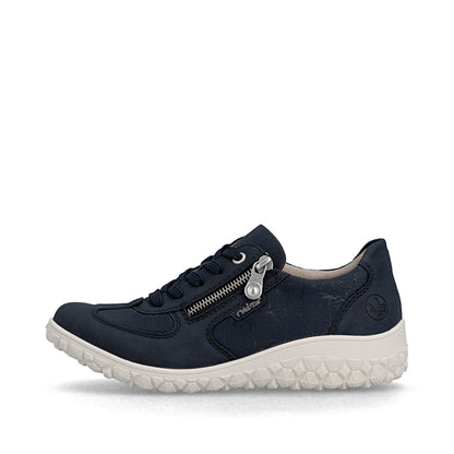 Rieker Ladies Wide Fit Stretch Fabric Casual Shoe