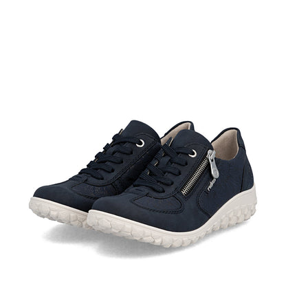 Rieker Ladies Wide Fit Stretch Fabric Casual Shoe