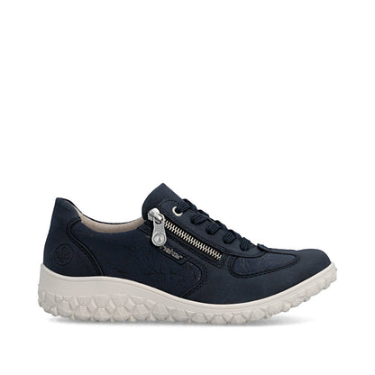 Rieker Ladies Wide Fit Stretch Fabric Casual Shoe
