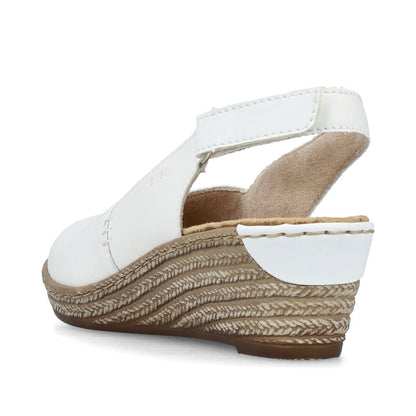 Rieker Ladies Peep Toe Sling Back Wedge Sandal