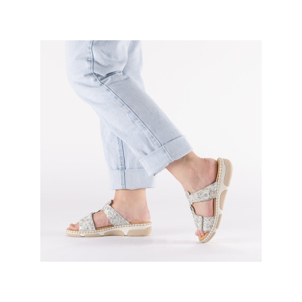 Rieker Ladies Double Strap Backless Sandal