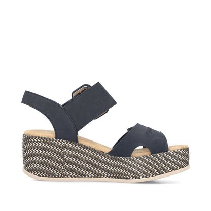Rieker Rose 69450-14 Blue Sandal