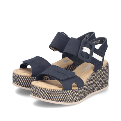 Rieker Rose 69450-14 Blue Sandal