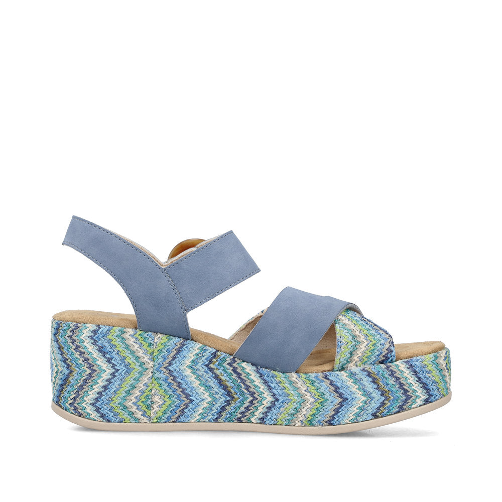 Rieker Rose 69469-14 Blue Sandal