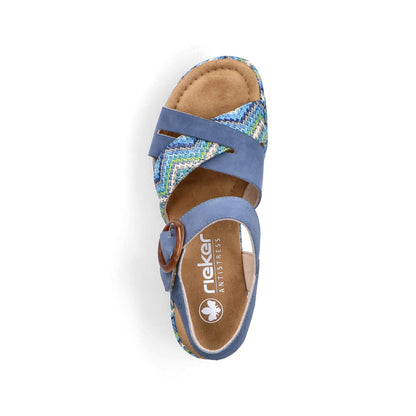 Rieker Rose 69469-14 Blue Sandal