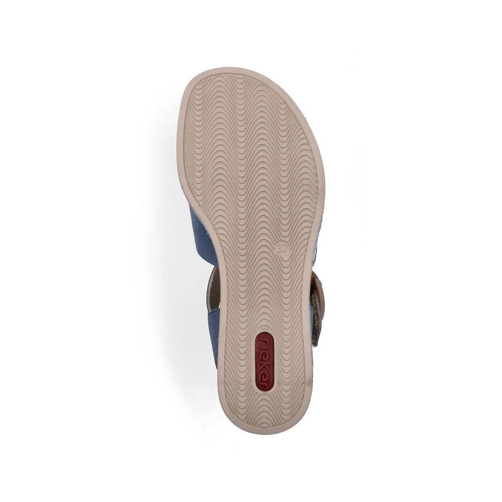 Rieker Rose 69469-14 Blue Sandal