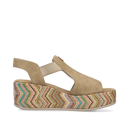 Rieker Rose 69472-60 Beige Sandal