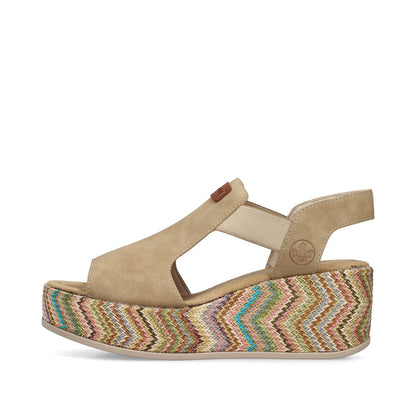 Rieker Rose 69472-60 Beige Sandal