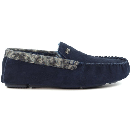 Lazy Dogz Worley Gents Moccasin Suede Slipper