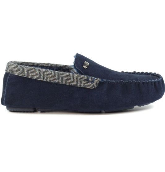 Lazy Dogz Worley Gents Moccasin Suede Slipper