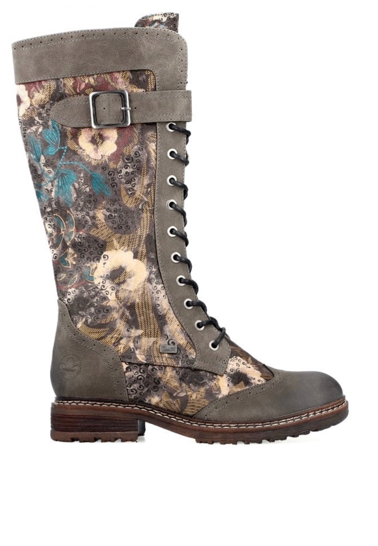 Rieker Ladies Lace Up Front Long Boot