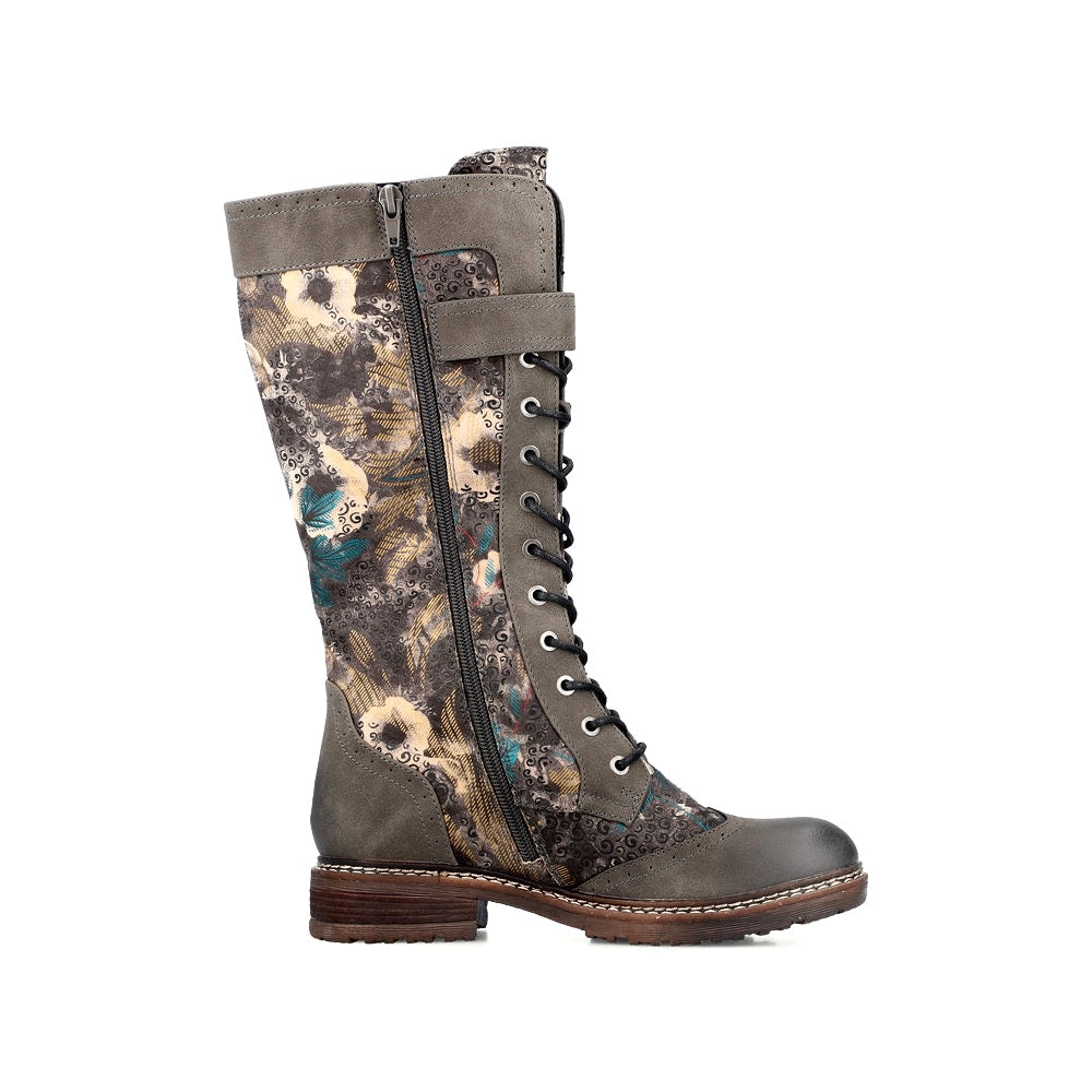 Rieker Ladies Lace Up Front Long Boot