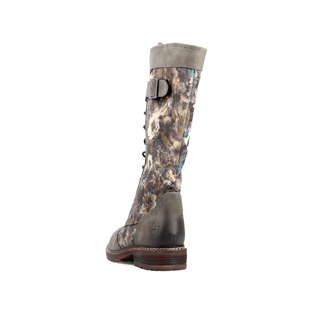 Rieker Ladies Lace Up Front Long Boot