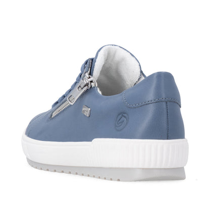 Remonte Ladies Side Zip Lace Up Tex Sneaker