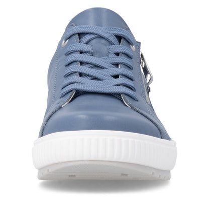 Remonte Ladies Side Zip Lace Up Tex Sneaker