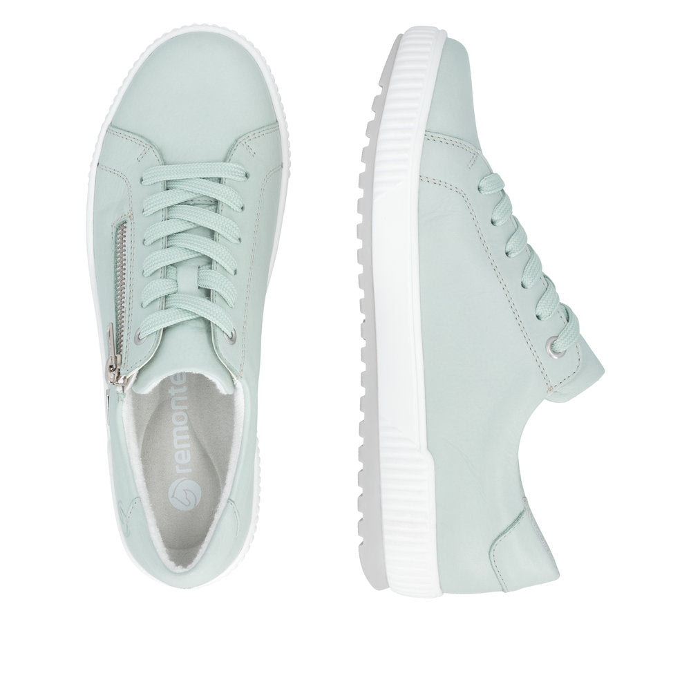 Remonte Ladies Side Zip Lace Up Tex Sneaker