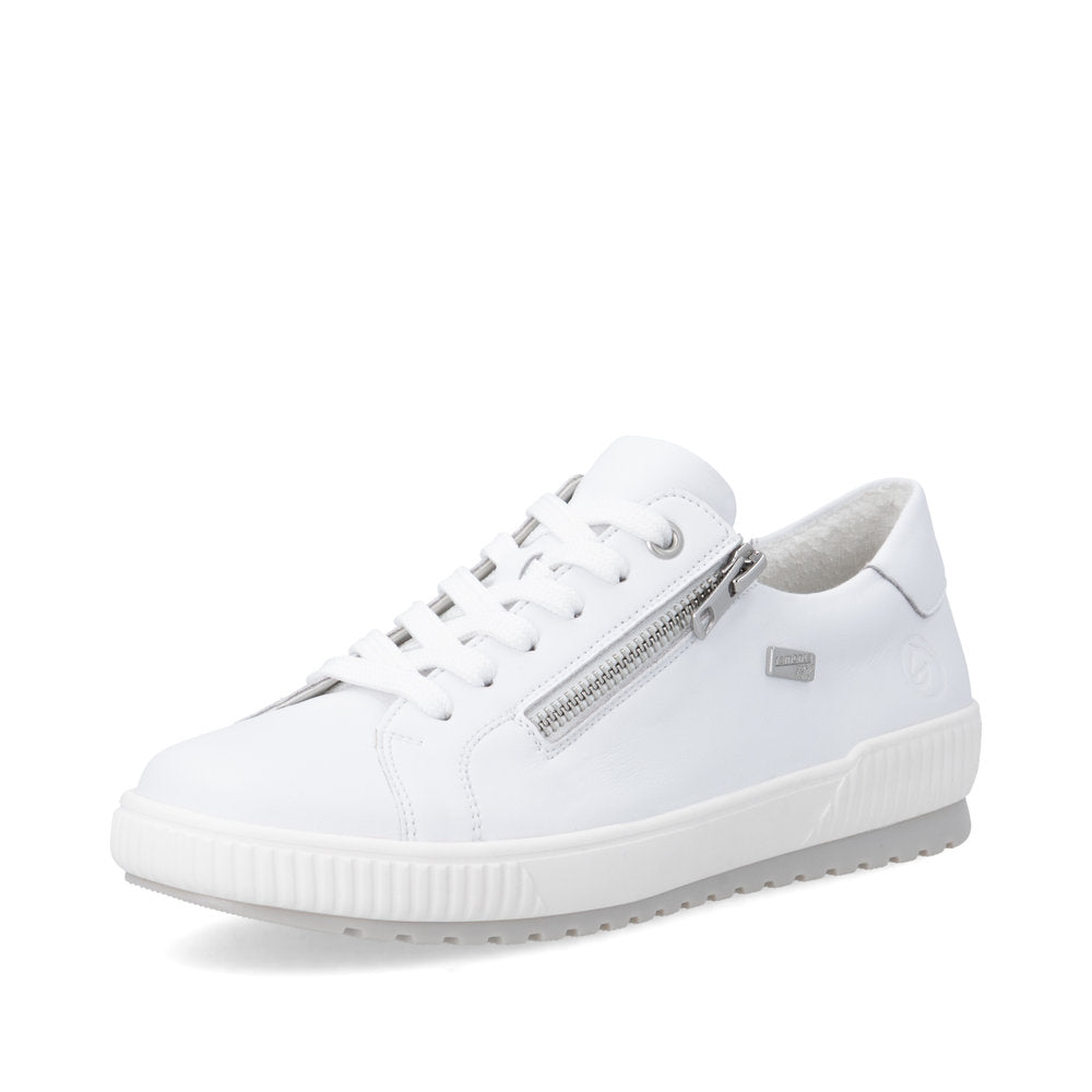Remonte Ladies Side Zip Lace Up Tex Sneaker