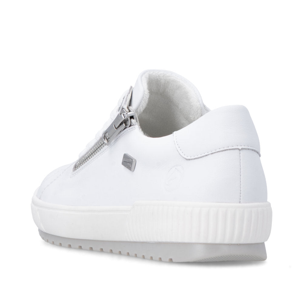 Remonte Ladies Side Zip Lace Up Tex Sneaker