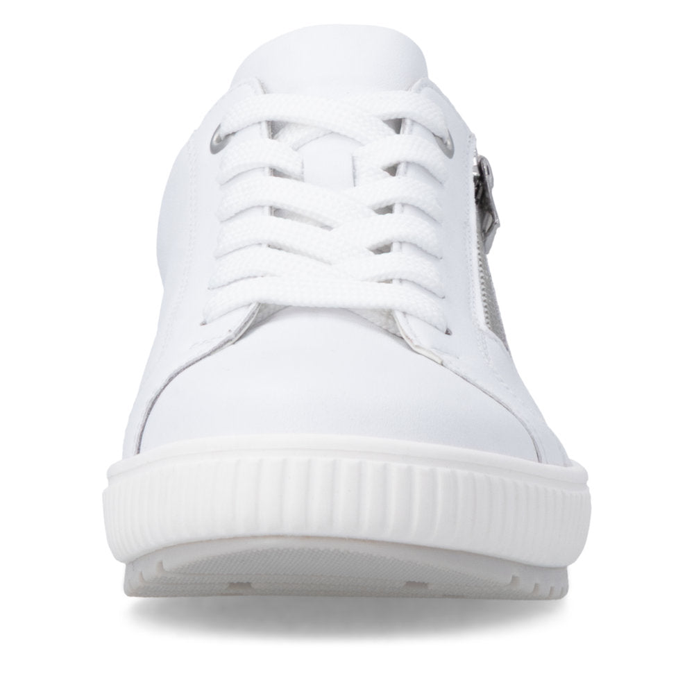 Remonte Ladies Side Zip Lace Up Tex Sneaker