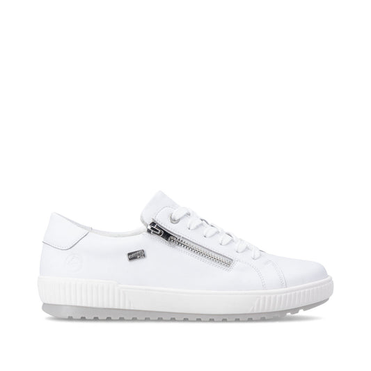 Remonte Ladies Side Zip Lace Up Tex Sneaker