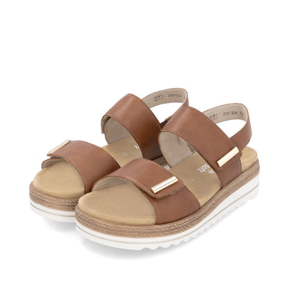 Remonte Ladies Two Strap Flat Sandal