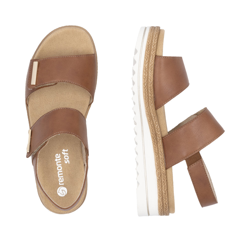 Remonte Ladies Two Strap Flat Sandal