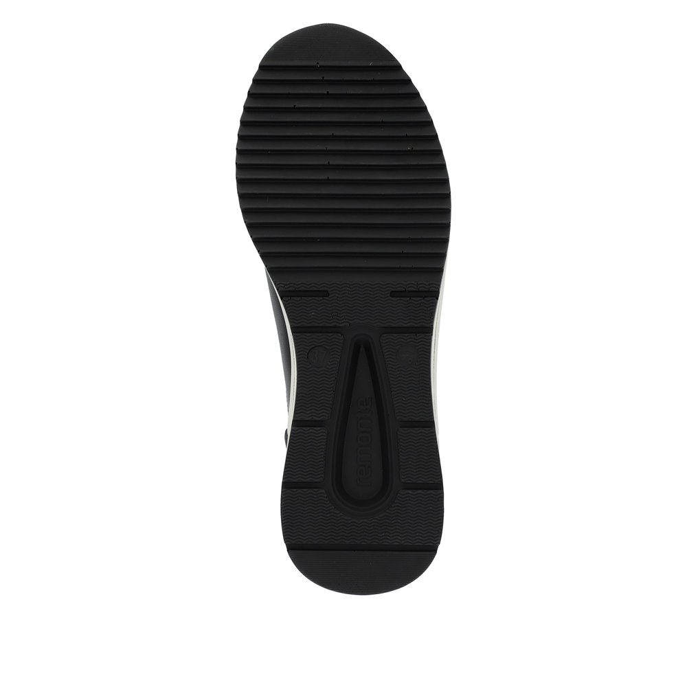 Remonte Ladies Zip Side Wedge Heel Lace Sneaker