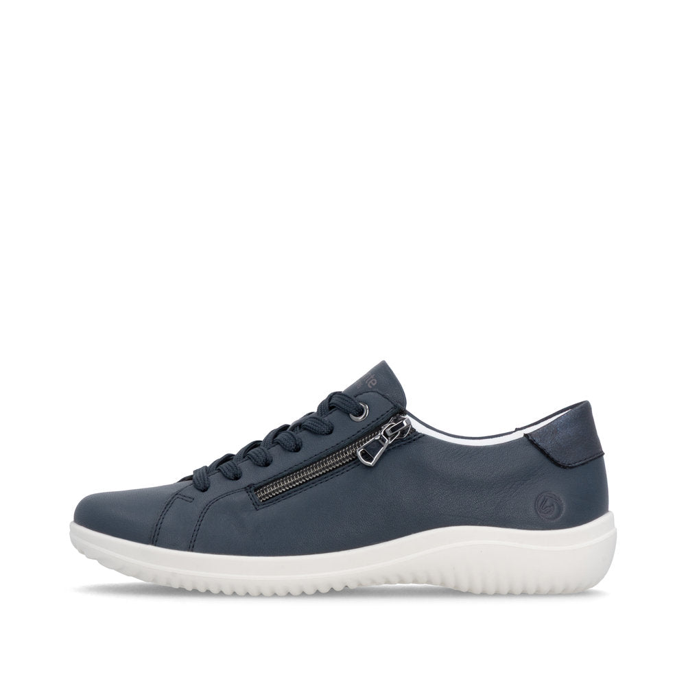 Remonte Ladies Zip Side Lace Up Casual Shoe