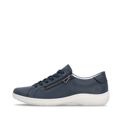 Remonte Ladies Zip Side Lace Up Casual Shoe