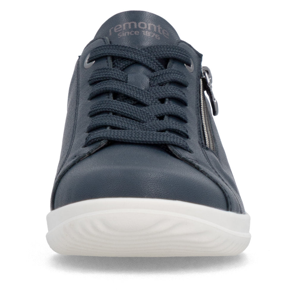Remonte Ladies Zip Side Lace Up Casual Shoe