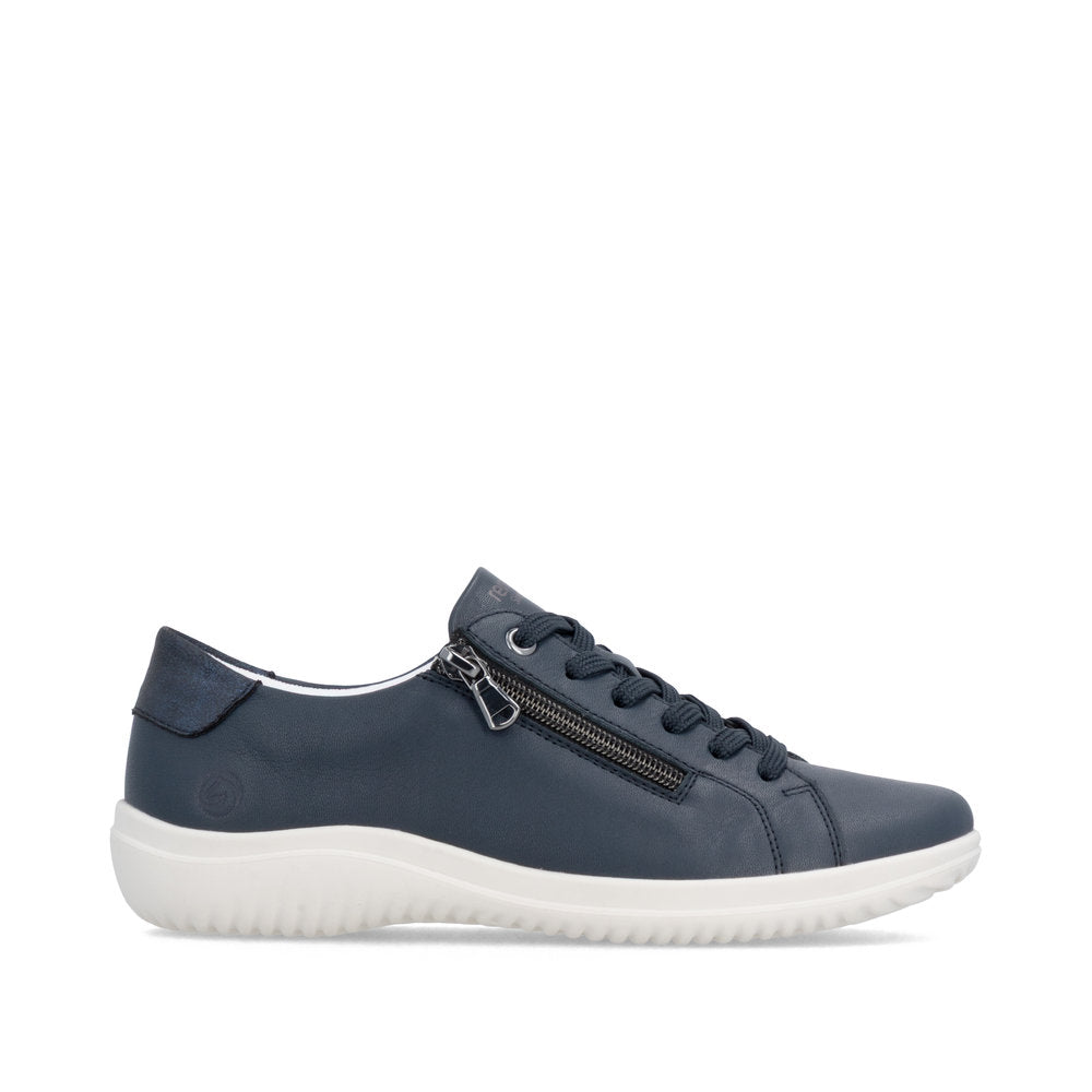 Remonte Ladies Zip Side Lace Up Casual Shoe