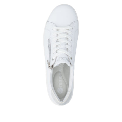 Remonte Ladies Zip Side Lace Up Casual Shoe