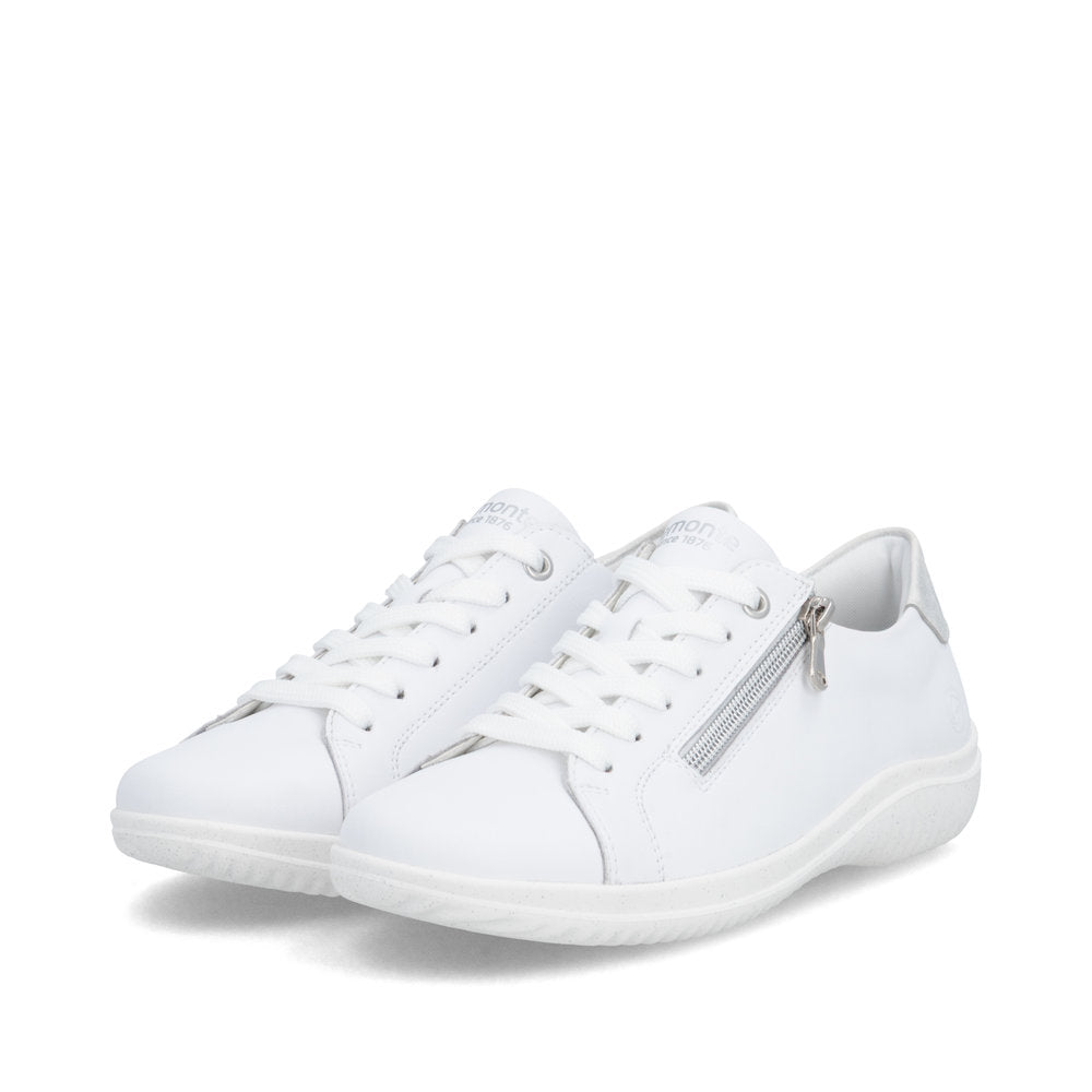 Remonte Ladies Zip Side Lace Up Casual Shoe