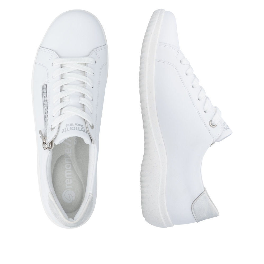 Remonte Ladies Zip Side Lace Up Casual Shoe