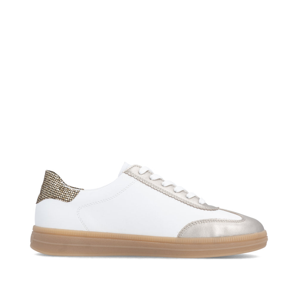 Remonte Ladies Leopard Trim Low Profile Sneaker
