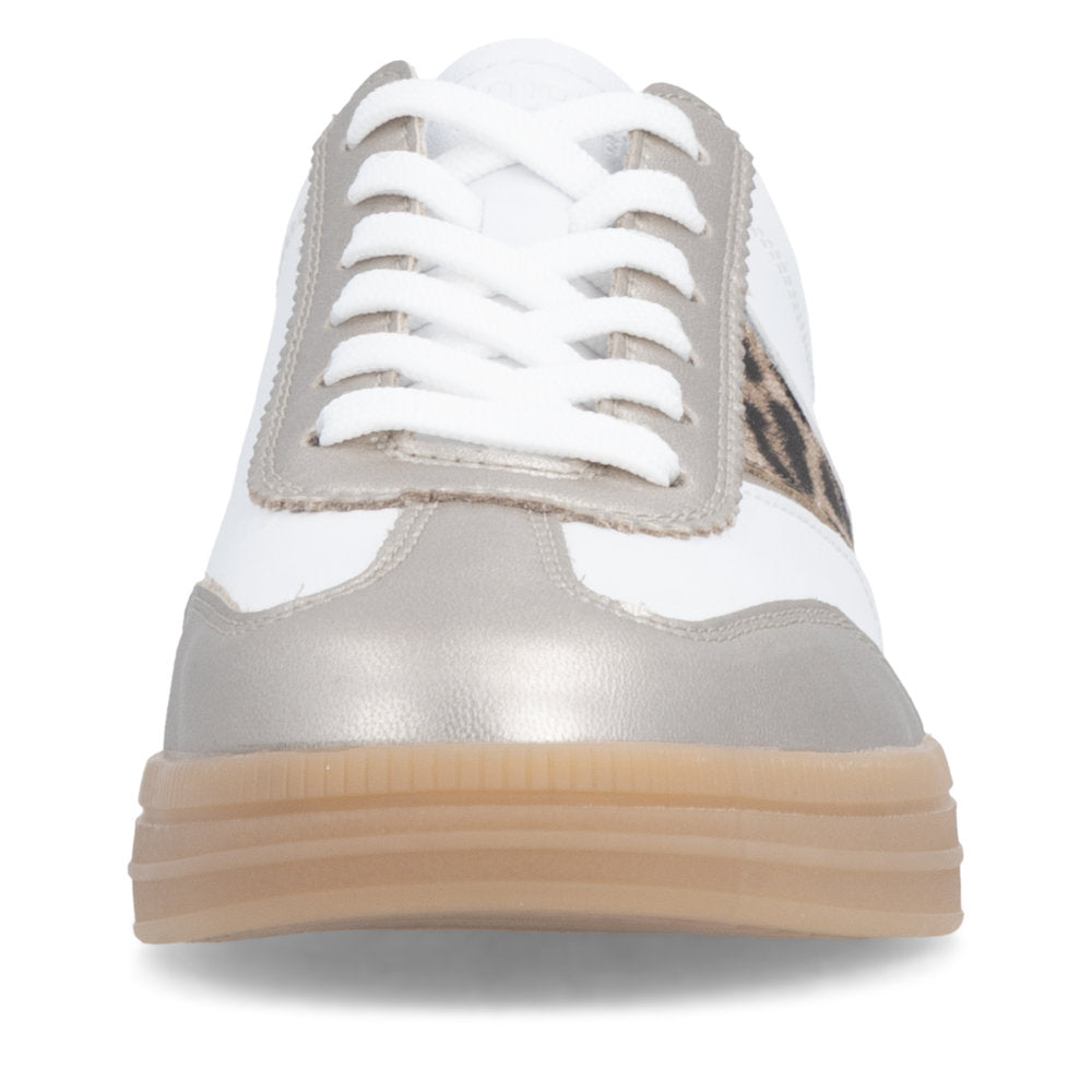 Remonte Ladies Leopard Trim Low Profile Sneaker