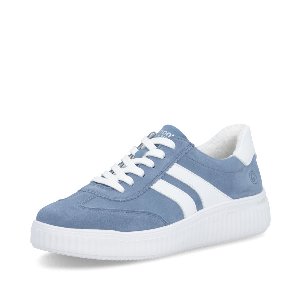 Remonte Ladies Wide Fit Lace Up Retro Sneaker