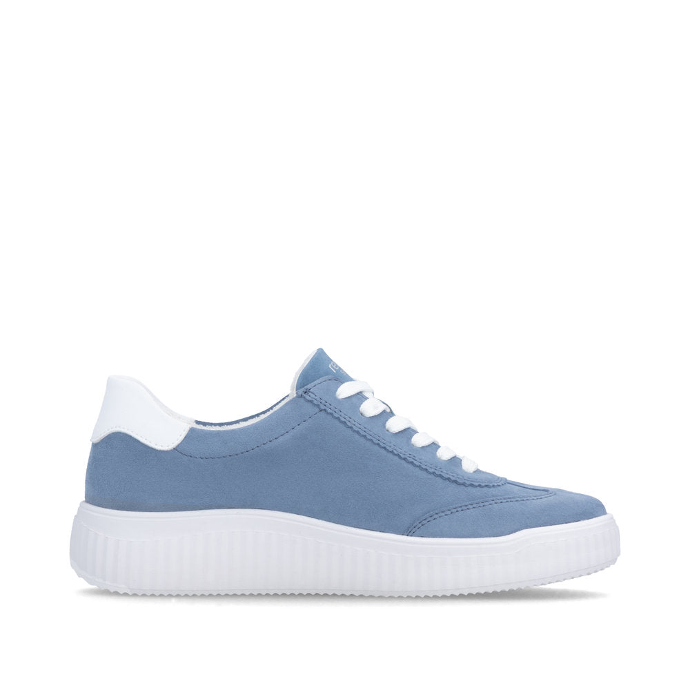 Remonte Ladies Wide Fit Lace Up Retro Sneaker