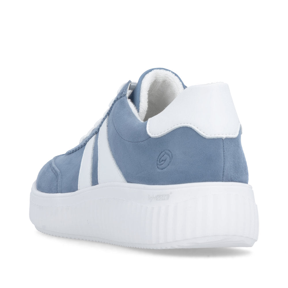 Remonte Ladies Wide Fit Lace Up Retro Sneaker