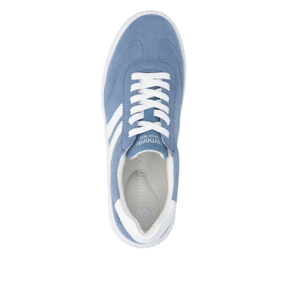 Remonte Ladies Wide Fit Lace Up Retro Sneaker
