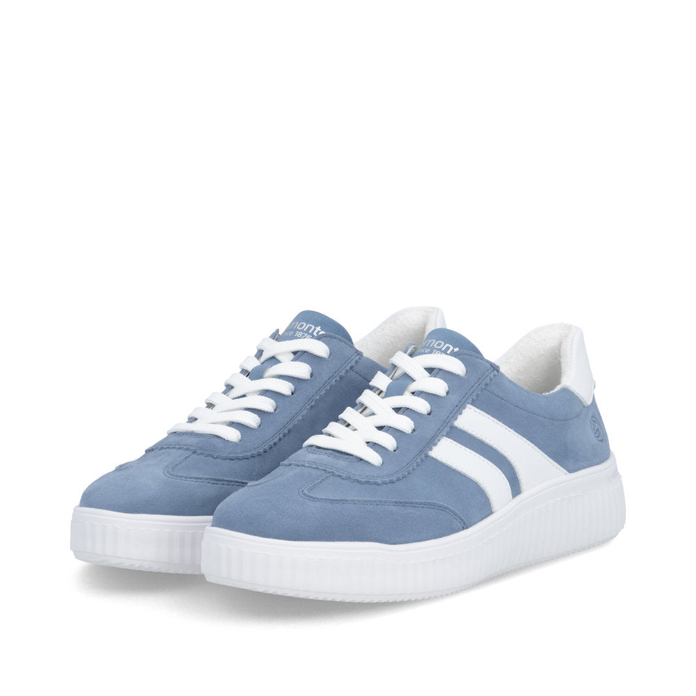 Remonte Ladies Wide Fit Lace Up Retro Sneaker