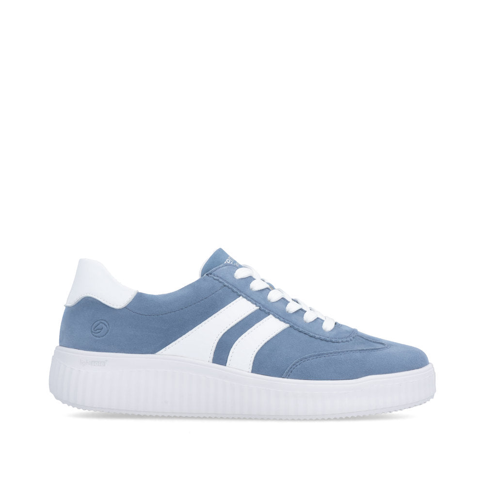 Remonte Ladies Wide Fit Lace Up Retro Sneaker