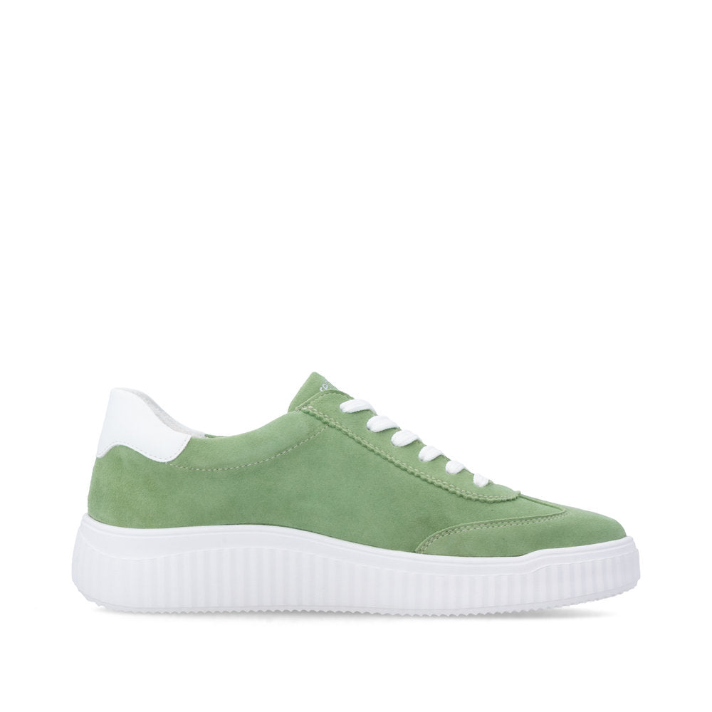 Remonte Ladies Wide Fit Lace Up Retro Sneaker